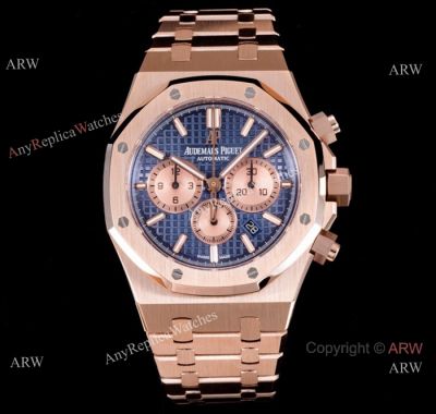 (BF) BF Factory Audemars Piguet Royal Oak Blue Dial Rose Gold Replica Watch